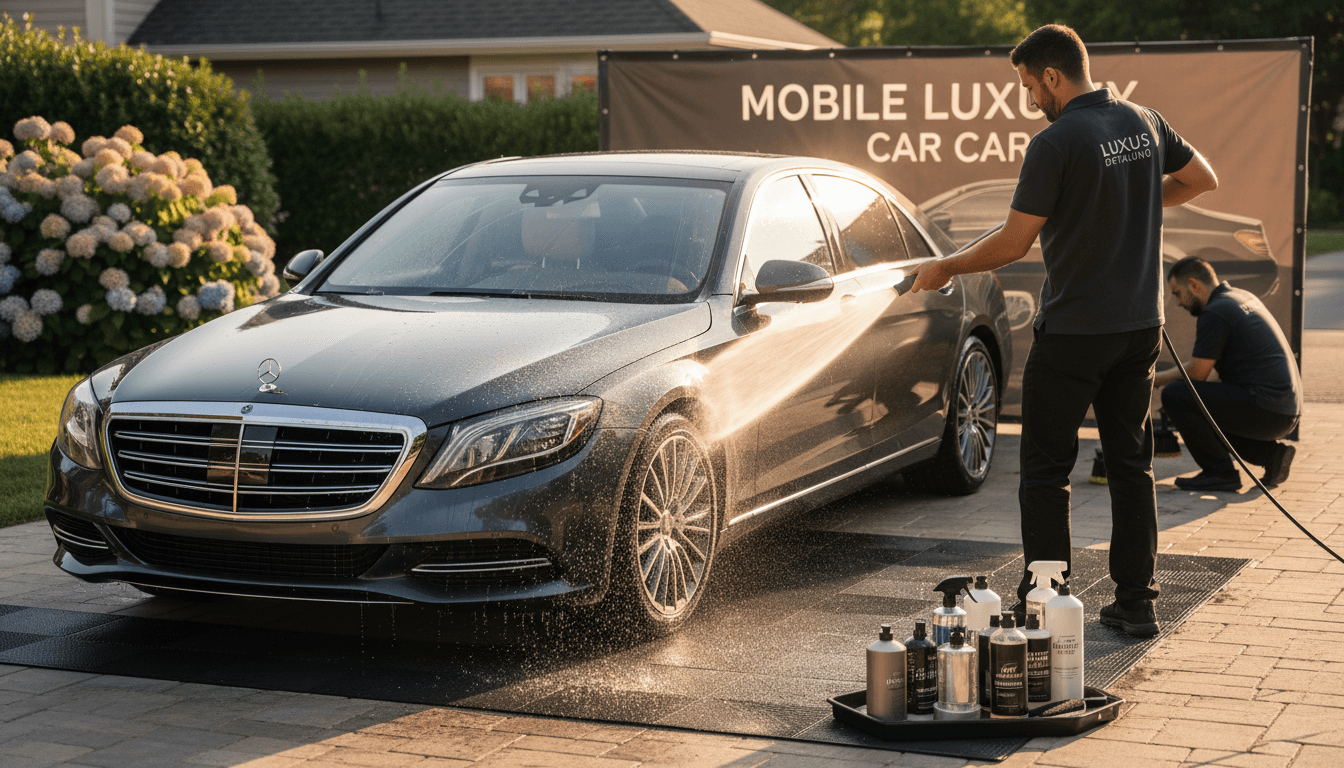 RedOne Auto Mobile Detailing vehicle on-site at customer location in Denver